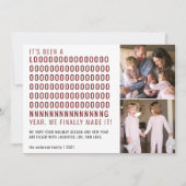 Het nieuwe jaar is lang geleden dat ik er eindelij feestdagenkaart (Voorkant)