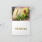 Het nieuwe jaar toegewenst kaart (Binnen)