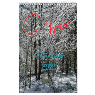 Het nieuwe jaar van april kalender