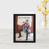 Het nieuwe jaar vieren of het oude jaar overleven kaart (Gele Bloem)