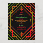 Het nieuwe jaarmenu van Gatsby Miami 1920 Menu (Voorkant)