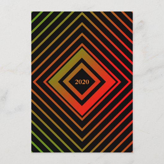 Het nieuwe jaarmenu van Gatsby Miami 1920 Menu (Achterkant)