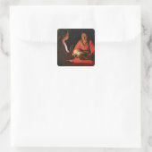 Het nieuwe kind, eind jaren 1640 vierkante sticker (Tas)