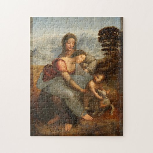 Het nieuwe kind Saint Anne Leonardo da Vinci Legpuzzel (Verticaal)
