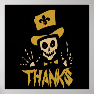 Het nieuwe Man van Orleans Voodoo, geeft tekst uit Poster