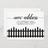 Het nieuwe Manuscript van het Adres van het Huis h Aankondigingskaart (Voorkant / Achterkant)