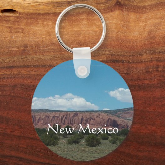 Het nieuwe Mexicaanse berglandschap Sleutelhanger (Voorkant)
