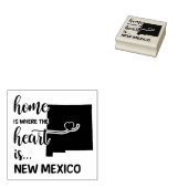 Het nieuwe Mexico-thuis is waar het hart ligt Rubberstempel (Gestempeld)
