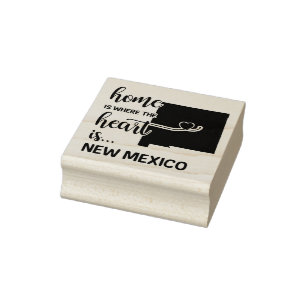 Het nieuwe Mexico-thuis is waar het hart ligt Rubberstempel