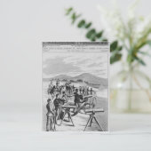 Het nieuwe model Gatling Pistool Briefkaart (Staand voorkant)