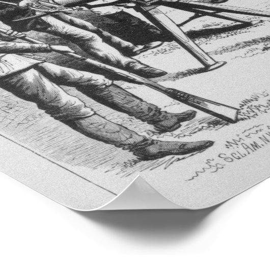 Het nieuwe model Gatling Pistool Poster (Hoek)