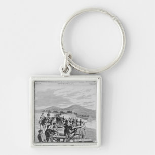 Het nieuwe model Gatling Pistool Sleutelhanger