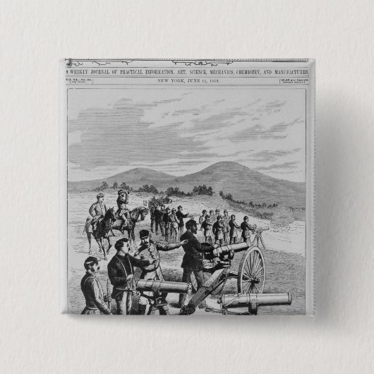 Het nieuwe model Gatling Pistool Vierkante Button 5,1 Cm (Voorkant)