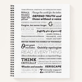 Het nieuwe Notitieboek van 8,5 x 11 harde schijven