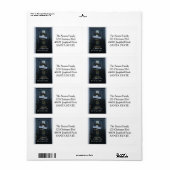 Het nieuwe ornament van het Adres met het etiket v (Full Sheet)