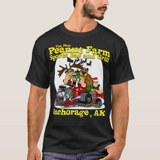 HET NIEUWE PEANUT-BOERDERIJ/CHRISTMAS T-SHIRT (Voorkant)