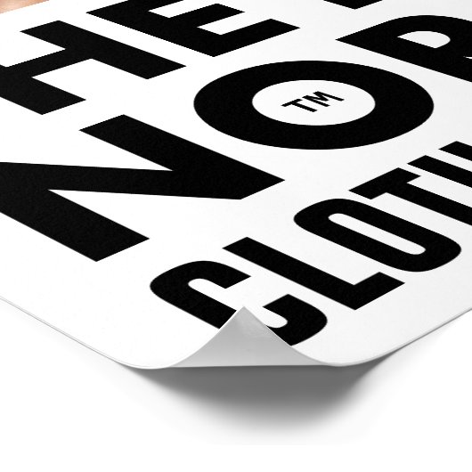 Het nieuwe Poster van het Gezicht van de Kleding N (Hoek)