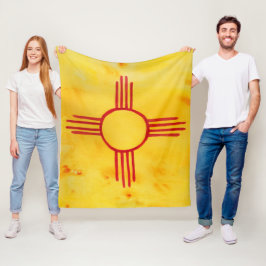 Het nieuwe schilderen van de Waterverf van de vlag Fleece Deken