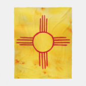 Het nieuwe schilderen van de Waterverf van de vlag Fleece Deken (Voorkant)