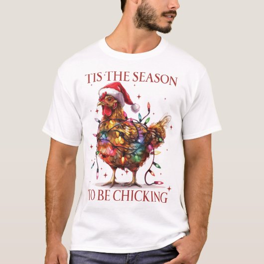 Het nieuwe seizoen van Chicking Christmas T-Shirt (Voorkant)
