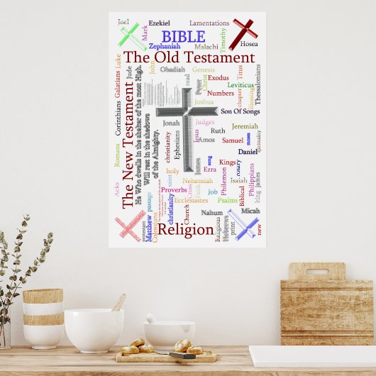 Het nieuwe testament poster (Keuken)