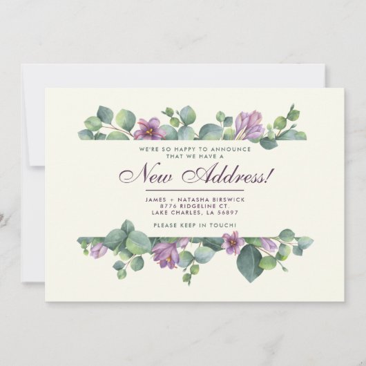 Het nieuwe Thuis Botanische We hebben Eucalyptus a Aankondiging (Voorkant)