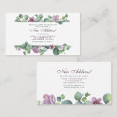 Het nieuwe Thuis Botanische We hebben Eucalyptus a Visitekaartje (Voorkant / Achterkant)