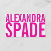 Het nieuwe Visitekaartje van de Koel -  in Roze (Voorkant)