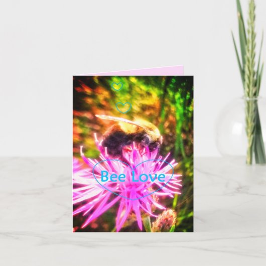 HET NIEUWE WENSKAART VAN DE LIEFDE VAN DE BIJ KAART (Voorkant)