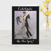 Het nieuwjaar/de feestdag vieren kaart (Gele Bloem)