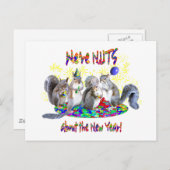Het Nieuwjaar van eekhoorns Feestdagenkaart (Voorkant / Achterkant)
