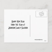 Het Nieuwjaar van rivierkreeften/van de Zeekreeft Feestdagenkaart (Achterkant)