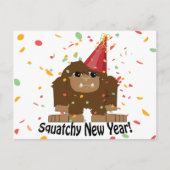 Het Nieuwjaar van Squatchy Feestdagenkaart (Voorkant)