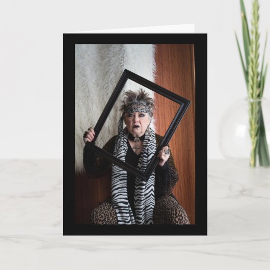 Het nieuwjaar vieren of dit jaar overleven Ca Kaart (Voorkant)