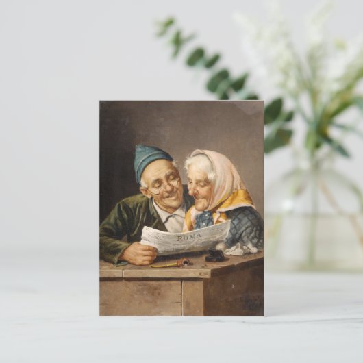 Het nieuws - Busciolano Briefkaart (Staand voorkant)