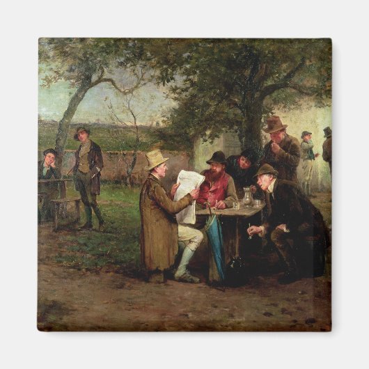 Het nieuws lezen magneet (Voorkant)