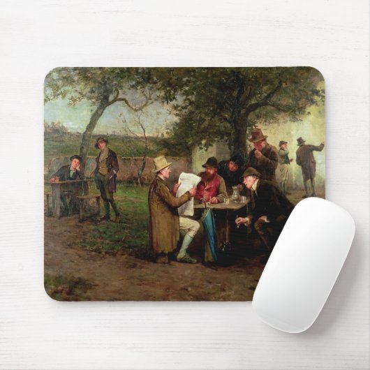 Het nieuws lezen muismat (Met muis)