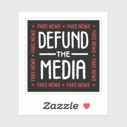 Het nieuws over de media afbreken sticker (Vel)