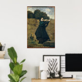Het Nieuwsgierige Meisje Poster (Thuiskantoor)