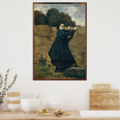 Het nieuwsgierige meisje poster (Keuken)