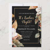 Het Night Modern Black Gold Vrijgezellenfeest voor Kaart (Voorkant)