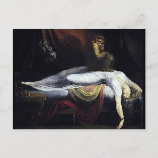 Het Nightmare schilderij van John Henry Fuseli Briefkaart (Voorkant)