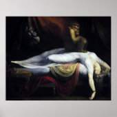 Het Nightmare schilderij van John Henry Fuseli Poster (Voorkant)