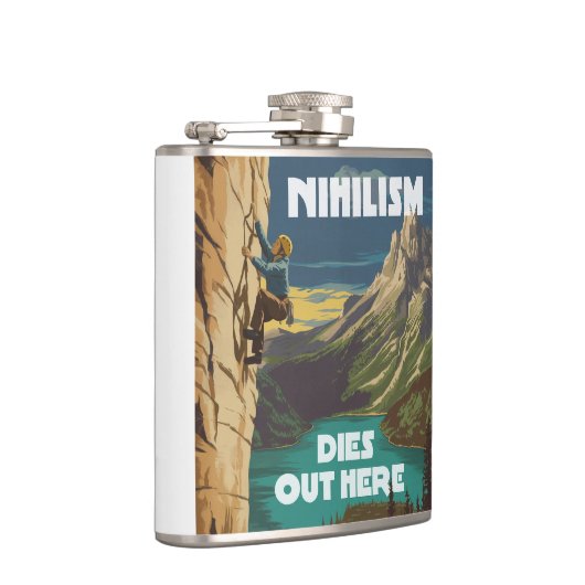 Het nihilisme sterft hier uit, het beklimmen van r heupfles (Rechts)