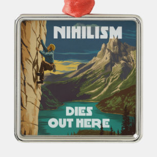 Het nihilisme sterft hier uit, het beklimmen van r metalen ornament
