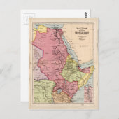 Het Nijlbekken, Egypte Map (1916) Briefkaart (Voorkant / Achterkant)