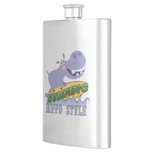 Het Nijlpaard van Surfer Heupfles (Links)