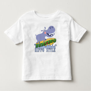 Het Nijlpaard van Surfer Kinder Shirts