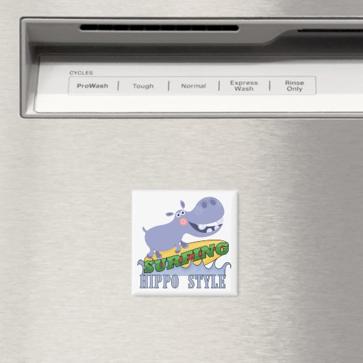 Het Nijlpaard van Surfer Magneet (Insitu (Vaatwasser))