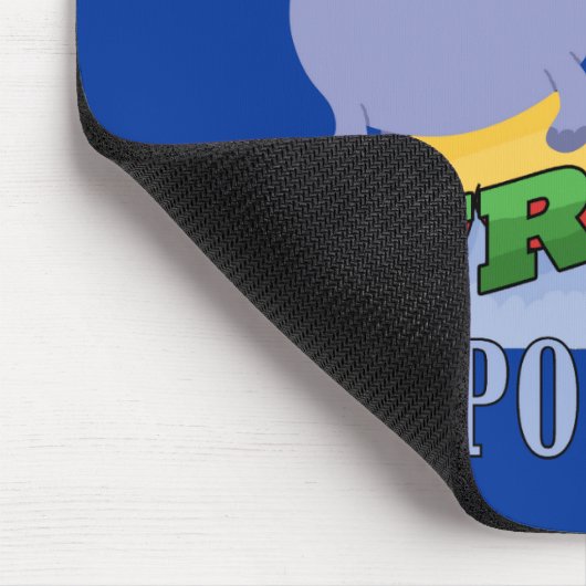 Het Nijlpaard van Surfer Muismat (Hoek)